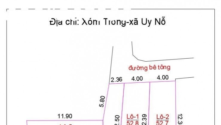 ĐẤT ĐẸP BÁN NHANH CHÍNH CHỦ : DIỆN TÍCH 47m, MẶT TIÊN 3,93m GIÁ 47TR