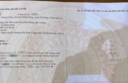 MẶT ĐƯỜNG KINH DOANH HÀ ĐÔNG CHỈ 2,x tỷ nhỏ - rẻ như trong ngõ - không mua lô này thì mua đâu ??
- diện tích 42m sẵn sổ đỏ