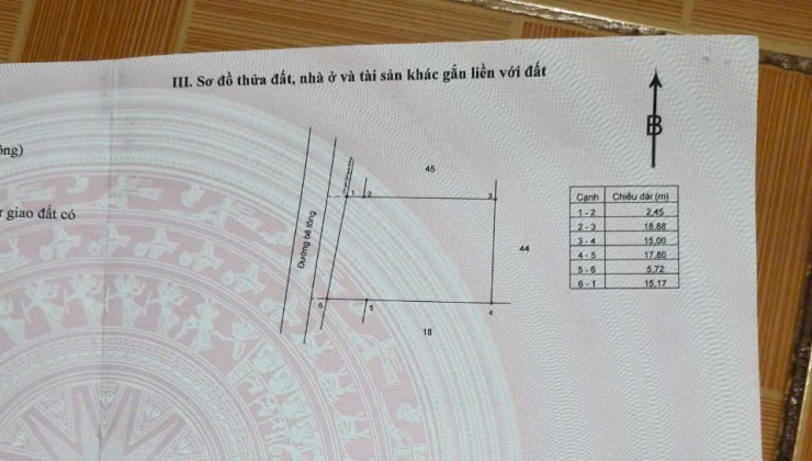 Chủ bán nhanh 12 nền láng dài , mặt tiền nhựa , sát kcn đất đỏ