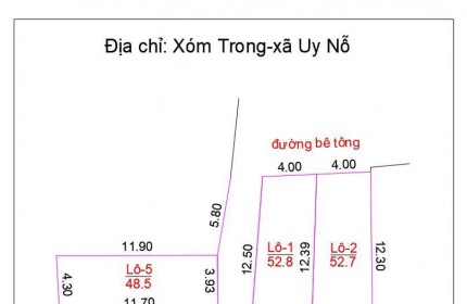 Chủ nhờ bán 47m2 xóm trong. Uy nỗ. Đông anh. Hà nội