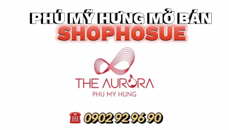 Bán Shophouse The Aurora mặt tiền Nguyễn Lương Bằng, 1 trệt 1 lầu, Full kính diện tích 266m2