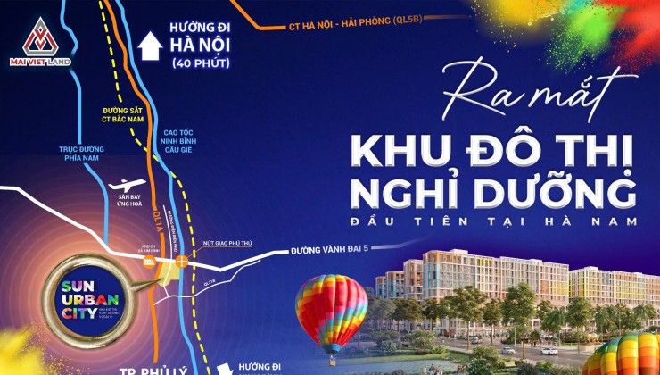 ĐẠI DỰ ÁN THÀNH PHỐ THỜI ĐẠI VÀ ÁNH SÁNG - SUN URBAN CITY HÀ NAM.