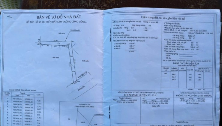 Bán đất Xã Trung An Huyện Củ Chi - 2958,6m2 sẵn SHR chỉ 6.8 tỷ TL. LHCC:0358654758.