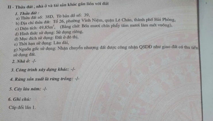 Bán nhà đẹp Thiên Lôi, 50m 4 tầng, xây năm 2020, GIÁ 2.96 tỉ, full nội thất