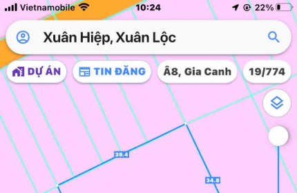 cần bán gấp lô đất 1362,7mv tại xuân hiệp, xuân Lộc, Đồng Nai