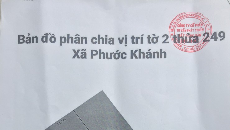 Chính chủ bán gấp 500m2 đất nông nghiệp tại Nhơn Trạch Đồng Nai 1.9 tỷ. LH:0913757107