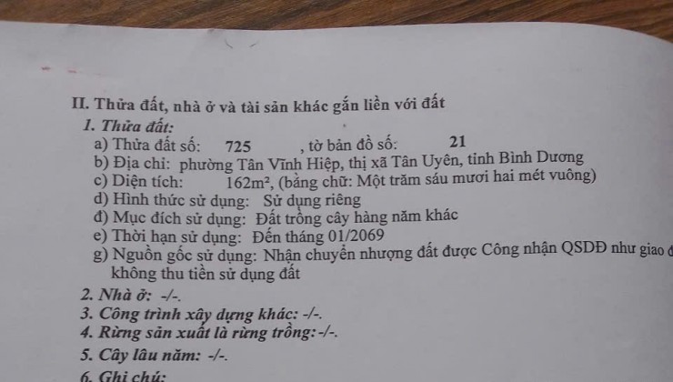 RẺ NHẤT KHU VỰC - CHÍNH CHỦ CẦN BÁN CĂN NHÀ TẠI TÂN PHƯỚC KHÁNH, TÂN UYÊN, BÌNH DƯƠNG