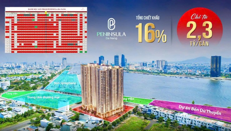 800 Triệu sở hữu ngay căn hộ Peninsula Đà Nẵng - Đẳng cấp sông Hàn