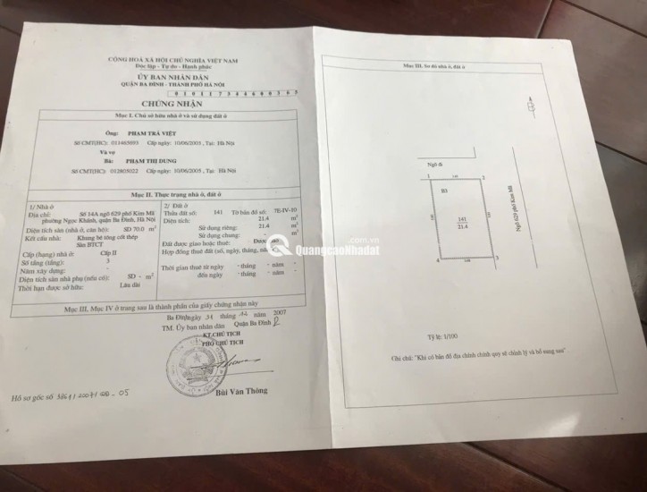 CHÍNH CHỦ BÁN NHÀ LÔ GÓC 2 MẶT TIỀN – VỊ TRÍ SIÊU ĐẸP