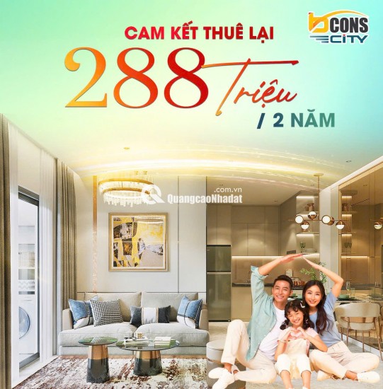 Bcons City đô thị Khu Đông TP. Hồ Chí Minh, nên đầu tư ngay giá chỉ 1,9 tỷ