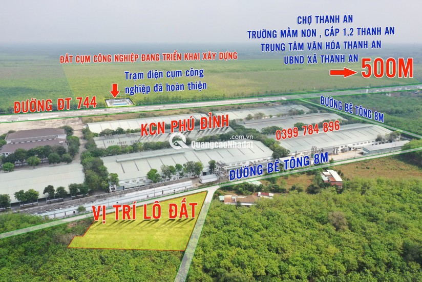 BÁN 150M2 CÓ 100M2 THỔ CỬ ĐƯỜNG OTO THANH AN, DẦU TIẾNG
