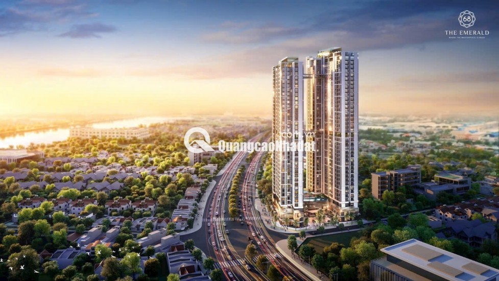 dự án the emerald 68 nằm cách trung tâm thành phố 9km