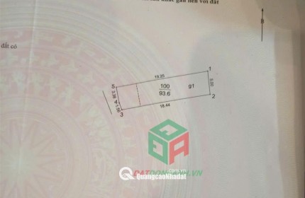 BÁN ĐẤT XÓM THƯỢNG UY NỖ ĐÔNG ANH - 93.6M2 - 2 MẶT NGÕ - GIÁ ĐẦU TƯ CHỈ 5X TIỂU HỌC