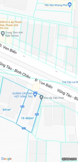 BÁN NHÀ ĐẤT ĐƯỜNG VEN BIỂN TẠI PHƯỚC TỈNH, LONG ĐIỀN, BÀ RỊA - VŨNG TÀU