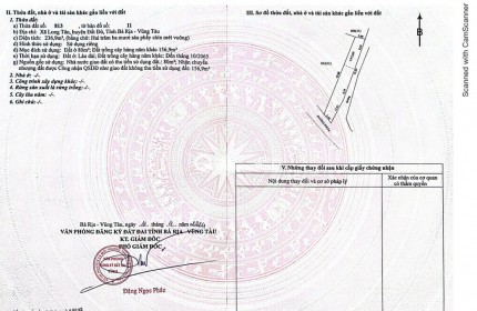 BÁN LÔ ĐẤT GIÁ TỐT – XÃ LONG TÂN, ĐẤT ĐỎ, BÀ RỊA - VŨNG TÀU