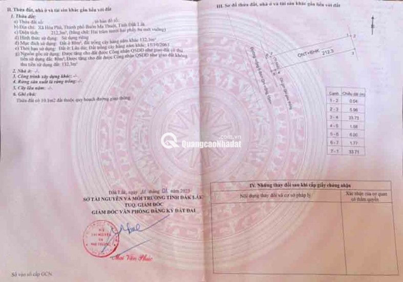 BÁN LÔ ĐẤT HẺM CÁCH QUÓC LỘ 14 CHỈ 500M, BUÔN MA THUỘT, ĐỐI DIỆN KCN HOÀ PHÚ, CHỈ 775TRIỆU