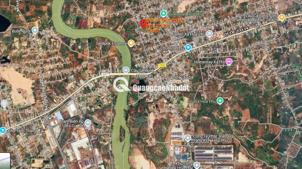 BÁN LÔ ĐẤT HẺM CÁCH QUÓC LỘ 14 CHỈ 500M, BUÔN MA THUỘT, ĐỐI DIỆN KCN HOÀ PHÚ, CHỈ 775TRIỆU