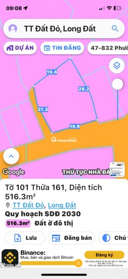 CHỦ NGỢP CẮT ĐẤT BÁN NGAY TRUNG TÂM THỊ TRẤN ĐẤT ĐỎ
