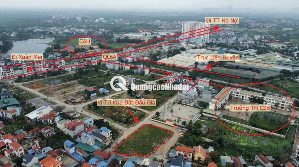 bán đất đấu giá chúc sơn chương mỹ 80m giá chúng thầu 86.496.000 đồng /m2