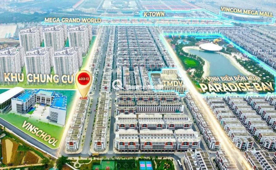 Shophouse AD2-12 với thiết kế độc đáo, 2 mặt tiền thoáng đãng
vinhomes ocean park 2