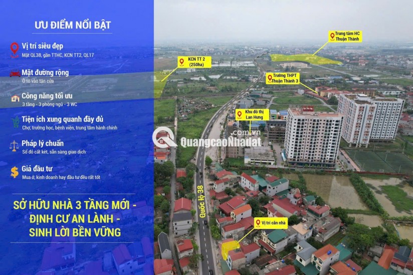 Chính chủ cần bán nhanh căn nhà 3 tầng mặt Phố Phường Hồ-kinh doanh đỉnh chỉ 3,6 tỷ.