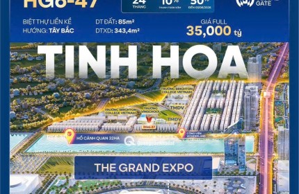 Sở hữu ngay siêu phẩm biệt thự HG6-4x 
vinhomes cổ loa