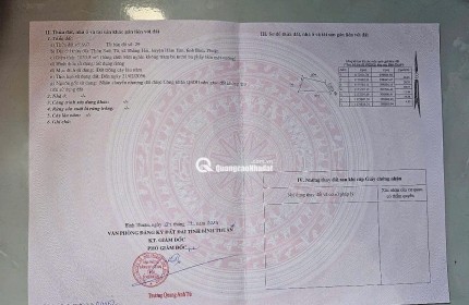 Bán Đất Thắng Hải 20x52 - Điện Tích:1033m2 - Giá Bán:1 Tỷ - Liện Hệ:0987750239