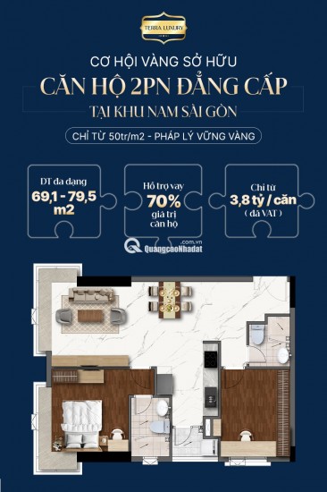 Đầu tư an toàn - Vốn ít - Sinh lời tốt tại căn hộ cao cấp Terra Luxury