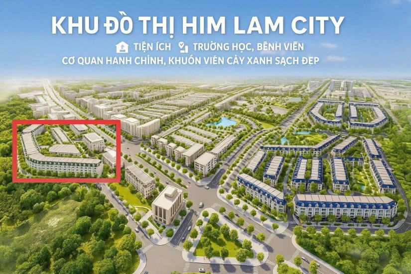 Him lam city, Khu đô thị kiểu mẫu đầu tiên phía đông trục 60m