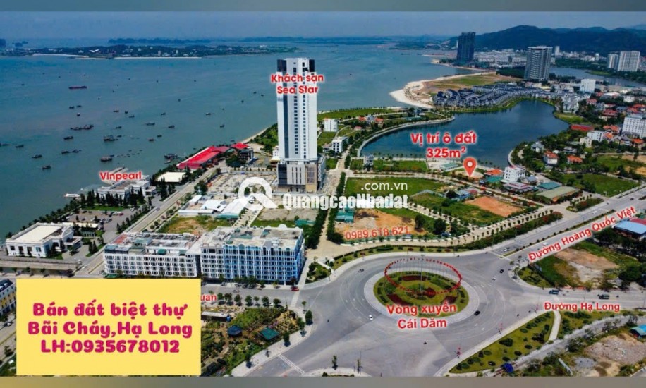 BÁN Ô ĐẤT BIỆT THỰ TẠI KHU ĐÔ THỊ MỚI CÁI DĂM, HẠ LONG