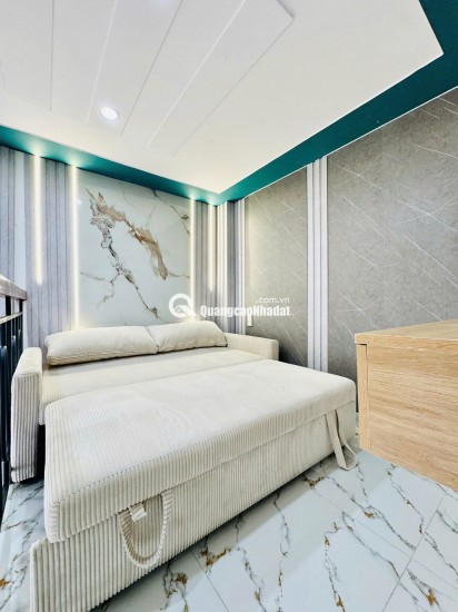 Cần Bán gấp căn nhà full nội thất1 trệt 1 lầu 1 lửng 495tr