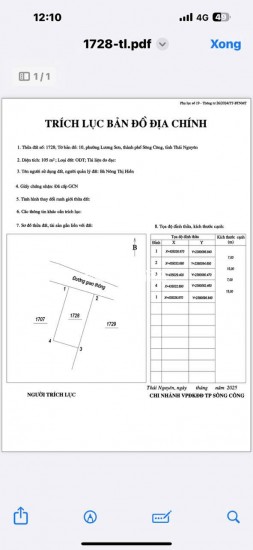 MÌNH CẦN BÁN LÔ ĐẤT ĐẸP TẠI PHƯỜNG LƯƠNG SƠN- TP THÁI NGUYÊN