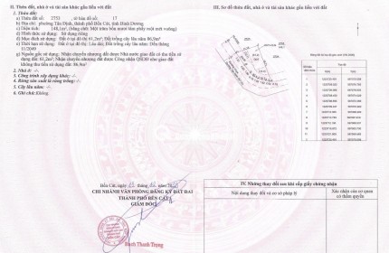 Cần Bán Lô Đất Góc 148m2 Mặt Tiền Nhựa 8m Tại Tân Định Bến Cát