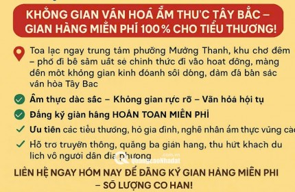 Chợ đêm Mường Thanh bố đi bộ trung tâm văn hoá và giao thương