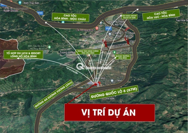 Quỹ đất nền giá đầu tư đợt 1 TP Hòa Bình. Cơ hôi x2 x3 tài sản.