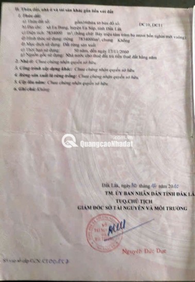 200 Hecta Đất Nông Lâm H. Ea Sup, Mặt Tiền QL 29, Giá Đầu Tư chỉ 25 tỷ