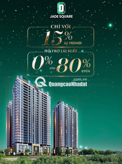 Jade Square – Căn hộ cao cấp Tây Hồ Tây – Từ 100Tr/m² – CK tới 9%