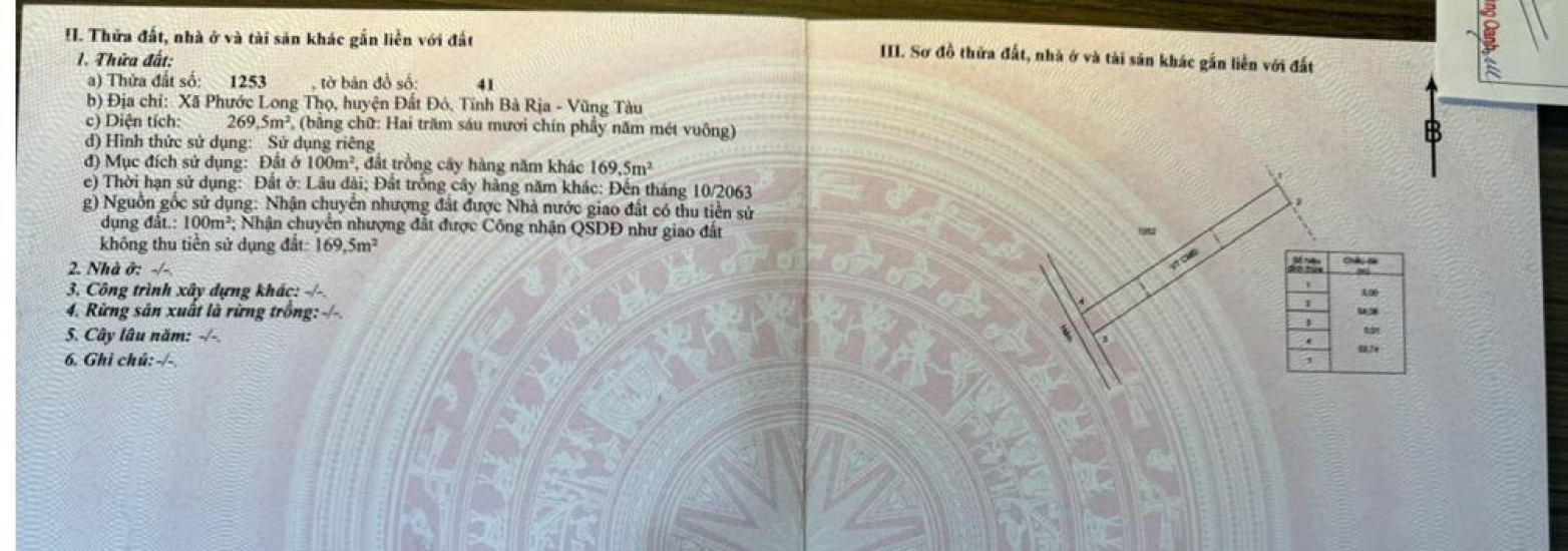 BÁN ĐẤT VƯỜN ĐƯỜNG ĐẸP – SỔ RIÊNG – GIÁ TỐT