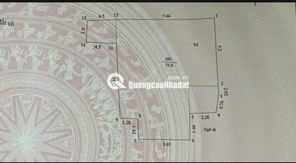 Bán nhà riêng ngõ 26 Cự Lộc Thanh Xuân 76m2x 3 tầng giá 12 tỷ thoả thuận nhẹ