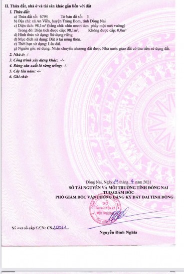 Bán mặt tiền nhựa liên ấp, gần ngã tư Gia Vĩnh, An Viễn, Đồng Nai