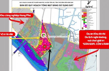 Chính chủ bán gấp 120m² đất tại NAM PHÚ – TIỀN HẢI, THÁI BÌNH giá hấp dẫn