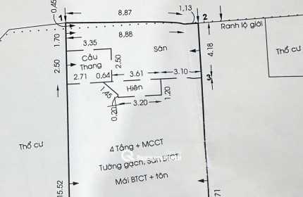 Bán Nhà Hẻm Xe Hơi 60/2/9 Ung Văn Khiêm, phường 25, quận Bình Thạnh