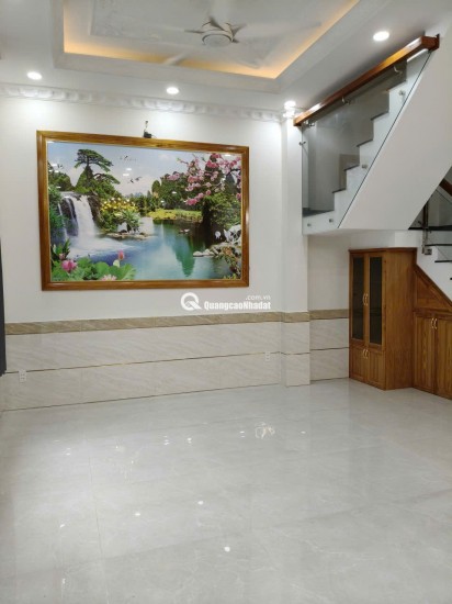 Nhà 1 trệt 2 lầu 12x8,5 Xây dựng 8x8,5 BTCT 4PN 4WC, có Gara Ô tô riêng