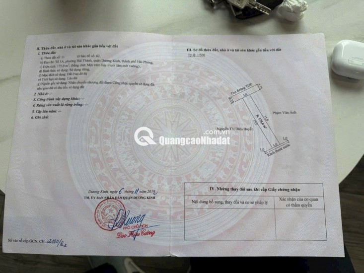 23 tr / m2– 175m2 Hải Thành Dương Kinh Zalo 0567222555