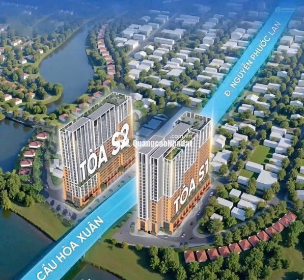 Căn hộ view sông cao cấp đầu tiên Hoà Xuân-sổ lâu dài - chỉ 60 triệu/m2 chiết khấu khủng Sun Group