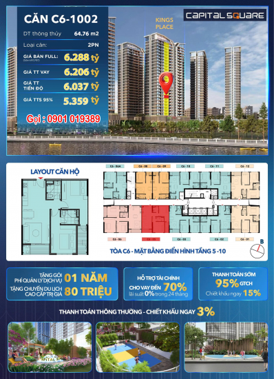 Capital Square - Dòng Tiền Ổn Định Đầu Tư. Ngay Sông Hàn Nơi ở Lý Tưởng Tại Đà Nẵng