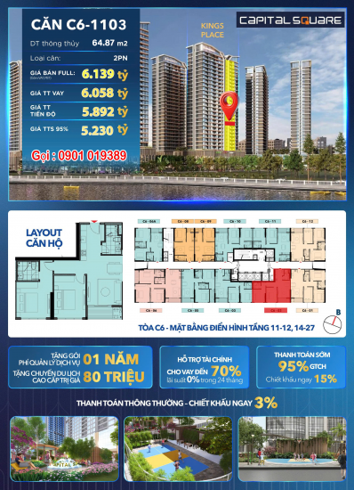 Capital Square - Dòng Tiền Ổn Định Đầu Tư. Ngay Sông Hàn Nơi ở Lý Tưởng Tại Đà Nẵng