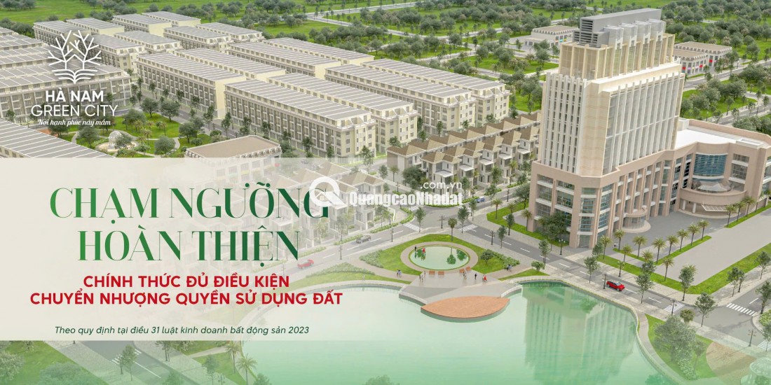 bán đất nền chính CĐT dự án Hà Nam Green City