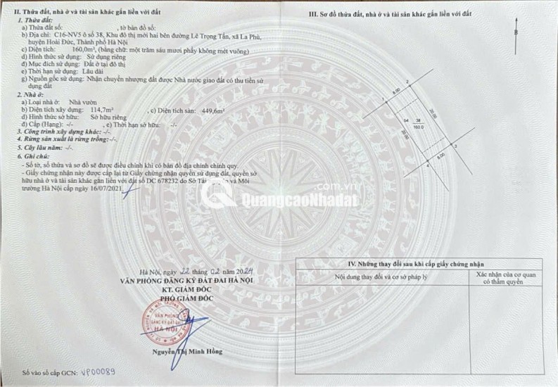 Bán biệt thự nhà vườn cao cấp- vườn hoa trức nhà, sát tổ hợp chung cư An Bình-KĐT Lê Trọng Tấn
