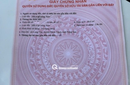 Đất nền Mặt Tiền đường Lê Hồng Phong Nhơn Trạch – Thích hợp cho thuê - kinh doanh dịch vụ.